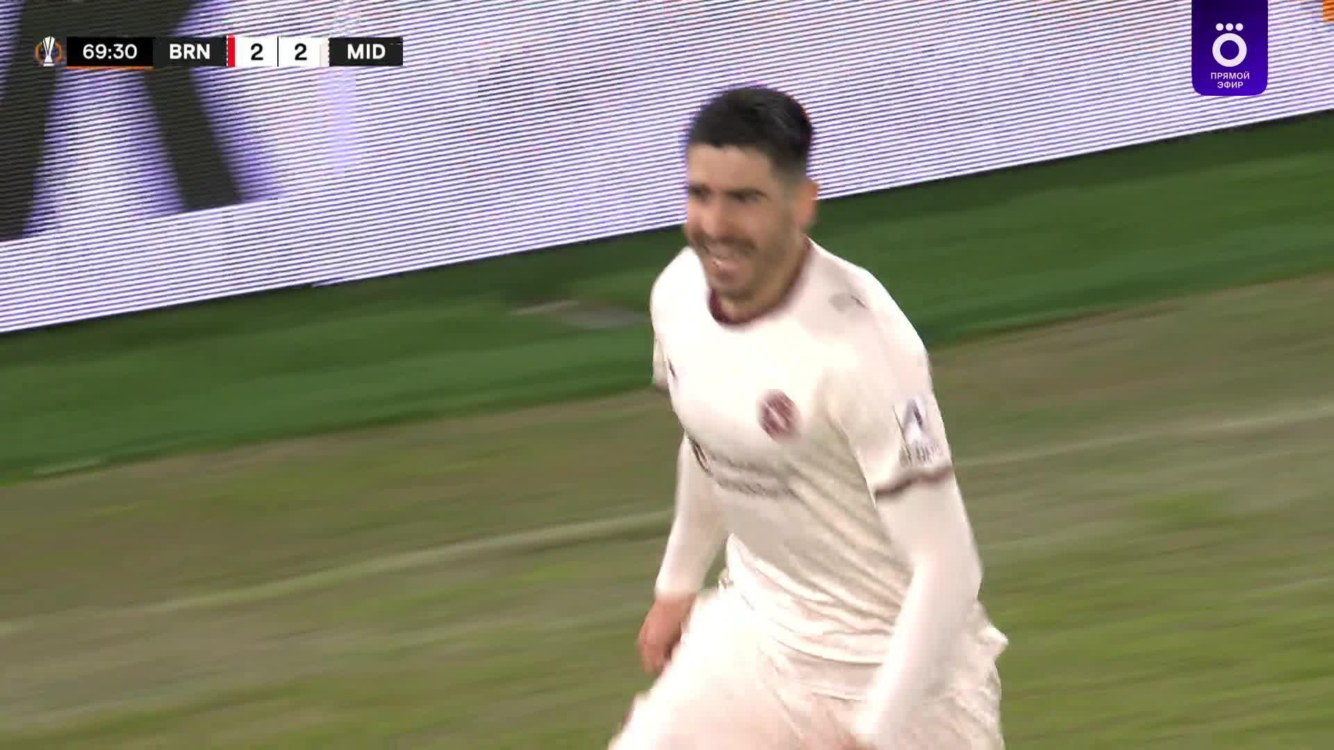 70' Гол. Мартин Эрлик