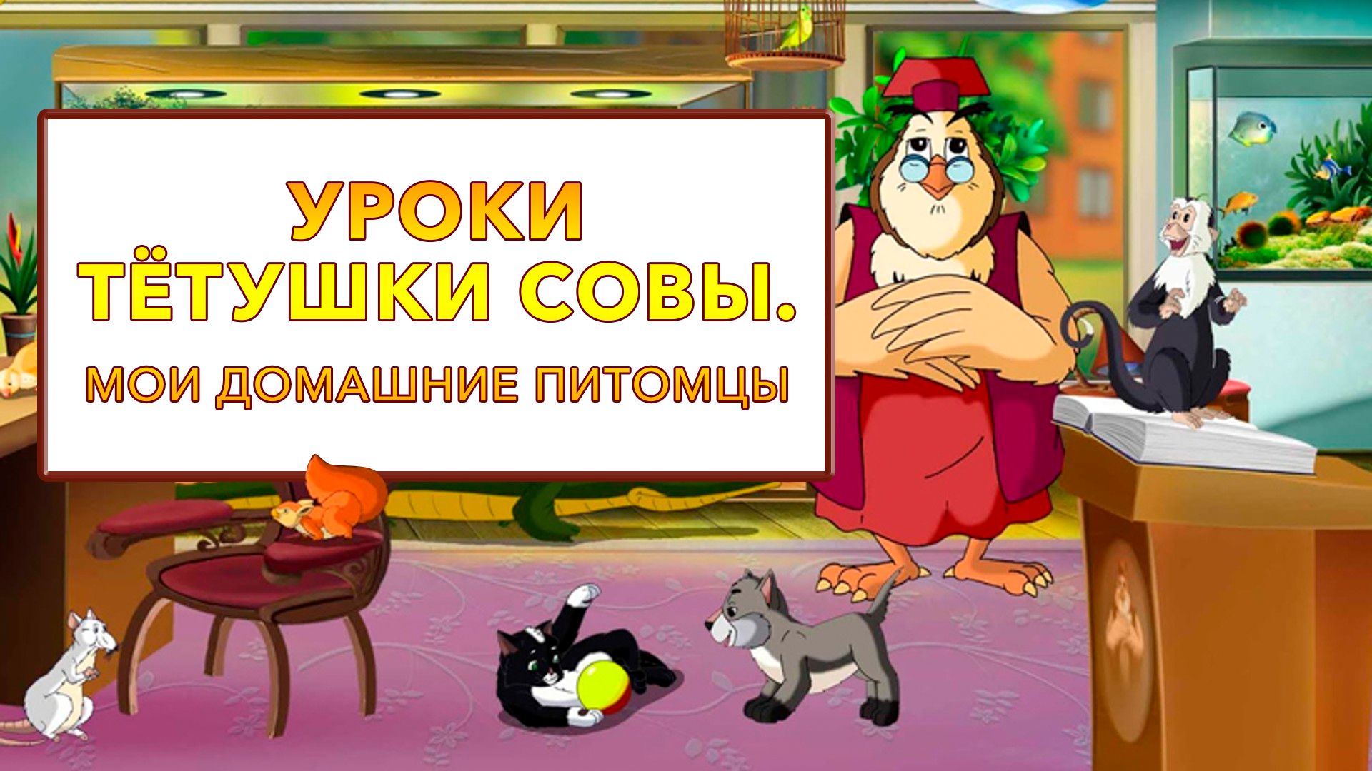 Уроки тётушки Совы. Мои домашние питомцы (мультсериал, 2007) смотреть  онлайн в хорошем качестве HD (720) / Full HD (1080)