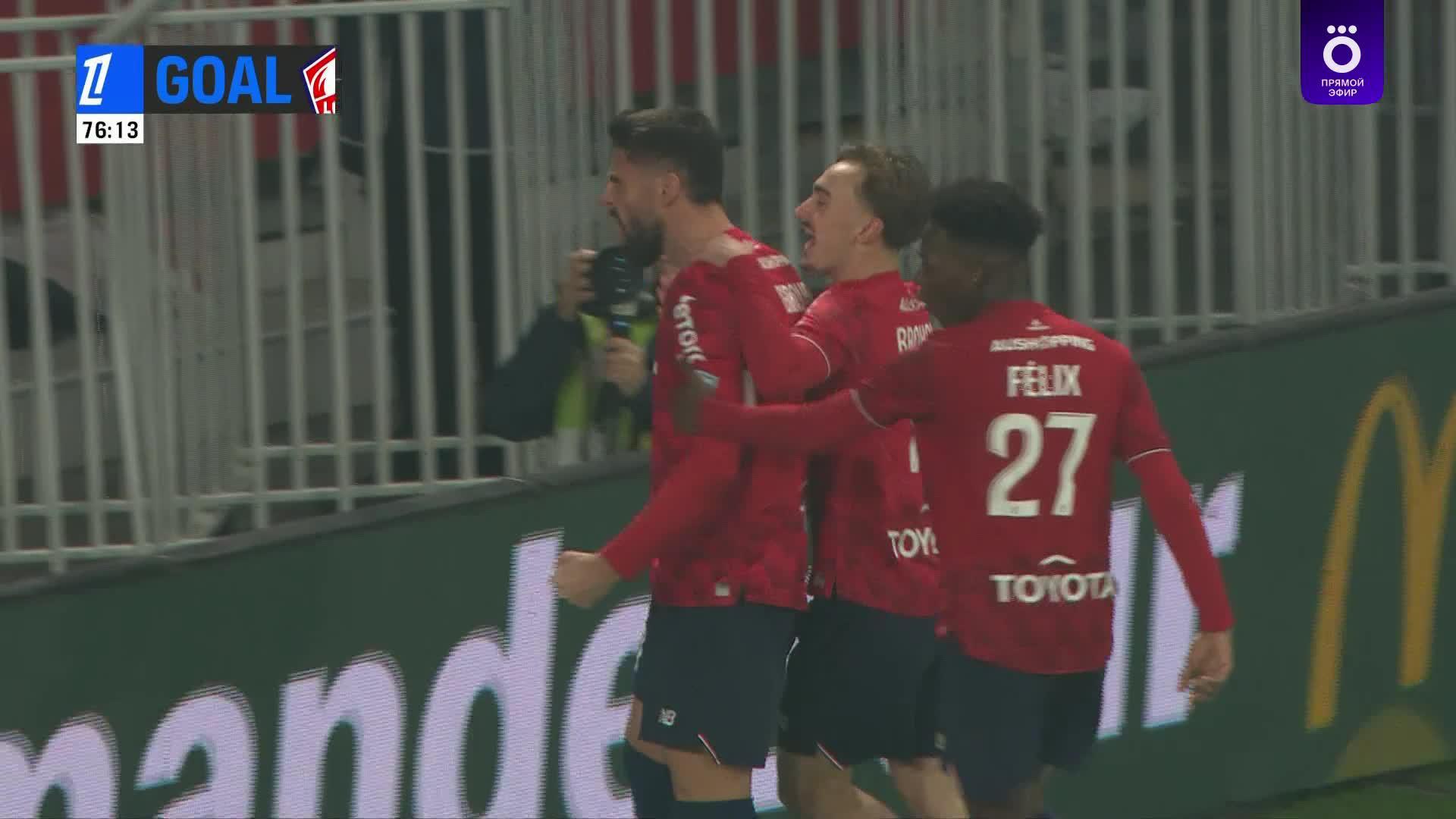 77' Гол. Оливье Жиру