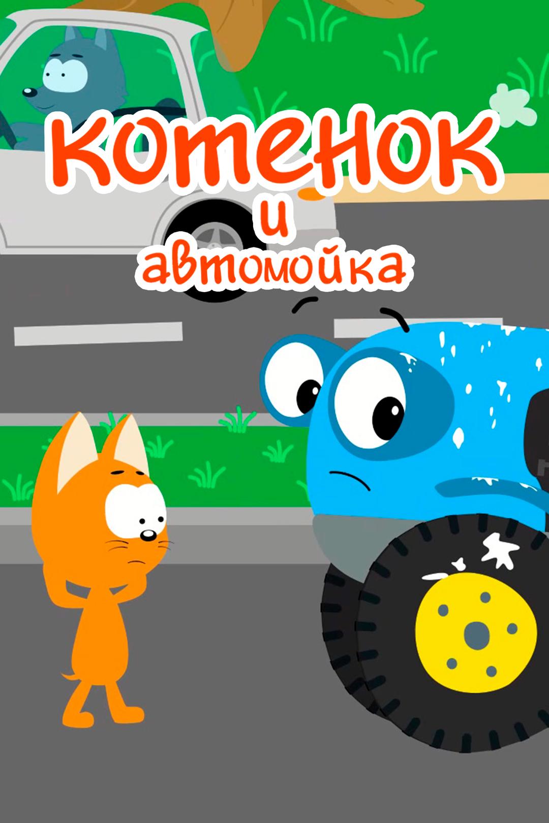 Котенок и автомойка