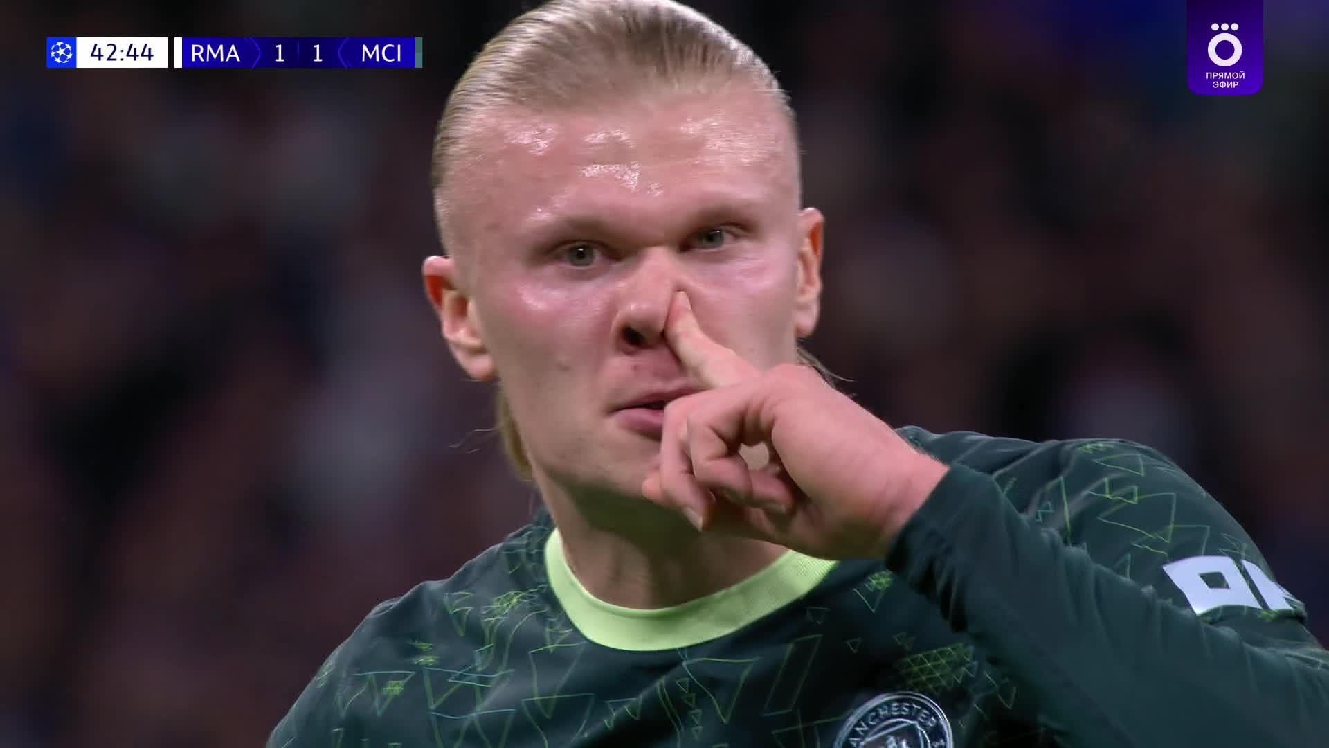 43' Гол. Эрлинг Хааланд
